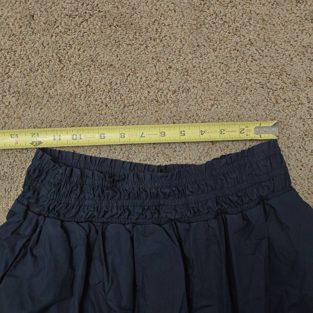 QUINCE Women Tiered Maxi Skirt M Navy Blue Organic Cotton Cottagecore RK001 - Picture 11 of 13